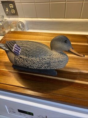 G&H Duck Decoy in Gray with Purple Accent